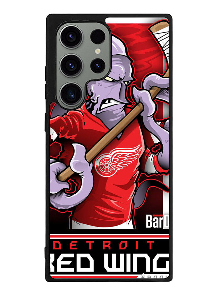 NHL Cartoon Mascout Detroit Red Wings Samsung Galaxy S23 Ultra 5G Case