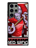 NHL Cartoon Mascout Detroit Red Wings Samsung Galaxy S23 Ultra 5G Case
