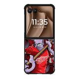 NHL Cartoon Mascout Detroit Red Wings Motorola Moto RAZR Plus 2025 Case