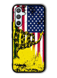 American Gadsden Flag Worn Samsung Galaxy A54 5G Case