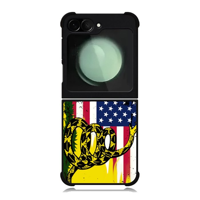 American Gadsden Flag Worn Samsung Galaxy Z Flip 6 Case