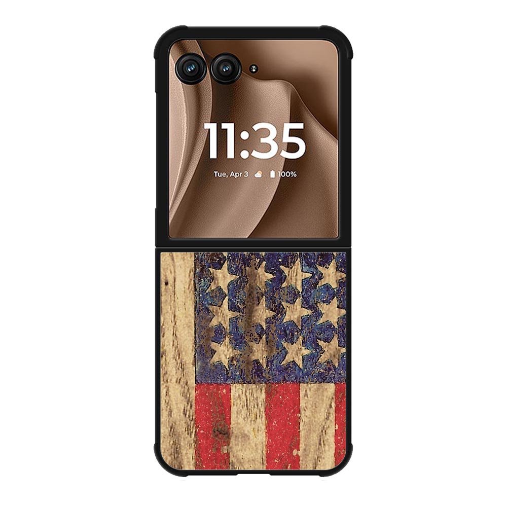 Vintage Patriotic American Flag Motorola Moto RAZR Plus 2025 Case