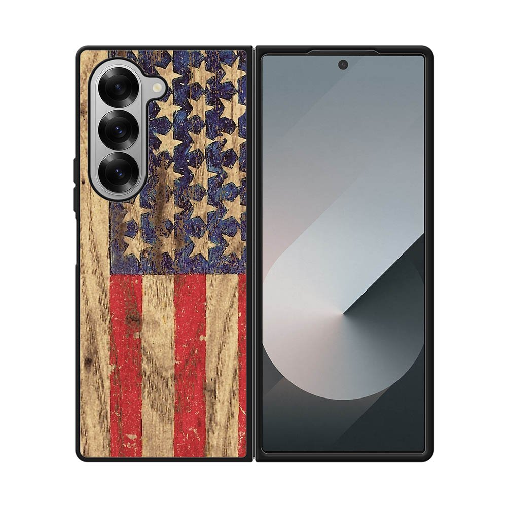 Vintage Patriotic American Flag Samsung Galaxy Z Fold 7 5G Case