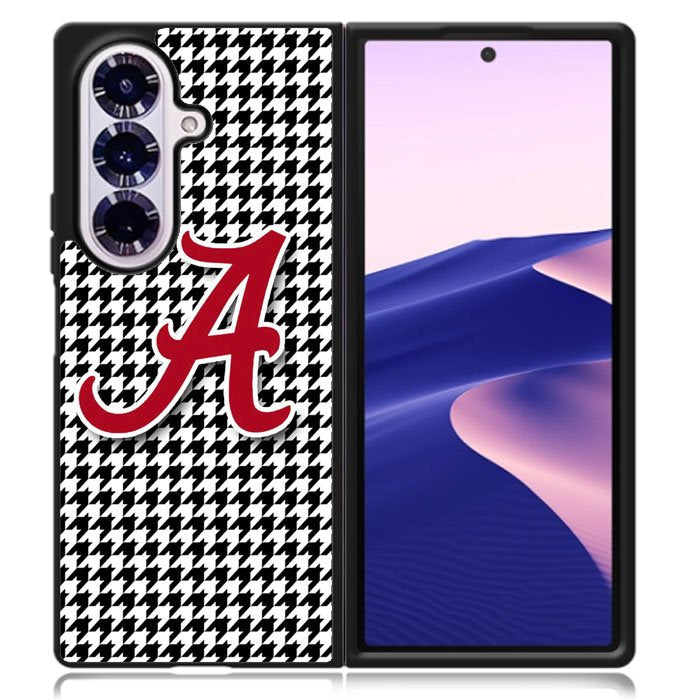Alabama Houndstooth Crimson Tide Samsung Galaxy Z Fold 7 Case DC0050