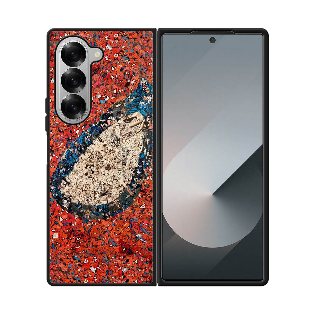 Spiderman Eye Collage Marvel Avengers Samsung Galaxy Z Fold 7 5G Case
