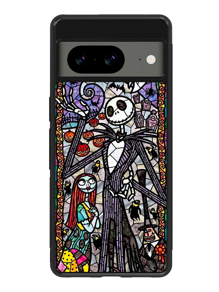 Nightmare Before Christmas Art Glass Google Pixel 8 Case