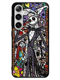 Nightmare Before Christmas Art Glass Samsung Galaxy S25 5G Case