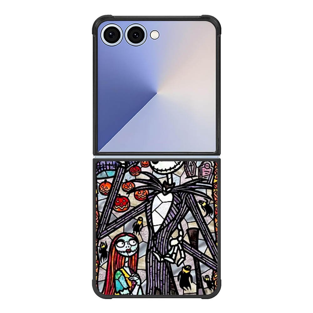 Nightmare Before Christmas Art Glass Samsung Galaxy Z Flip 7 5G Case