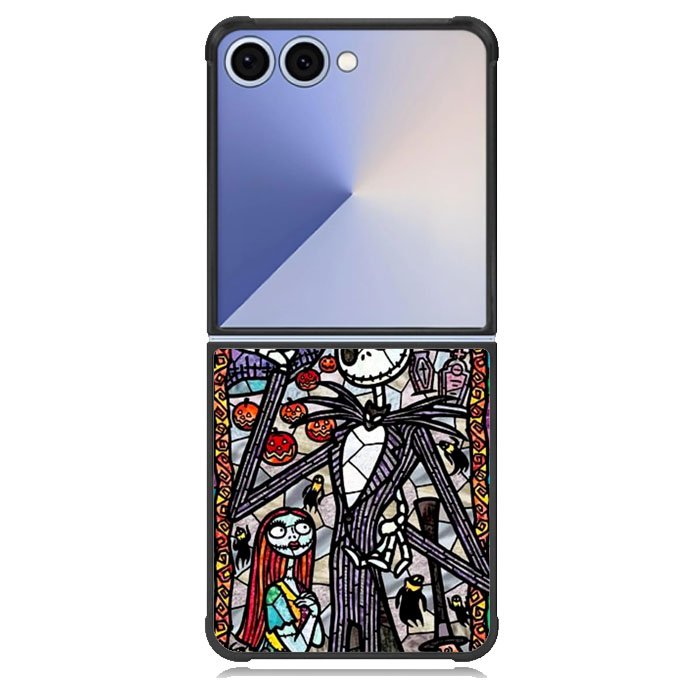 Nightmare Before Christmas Art Glass Samsung Galaxy Z Flip 7 Case DC1284