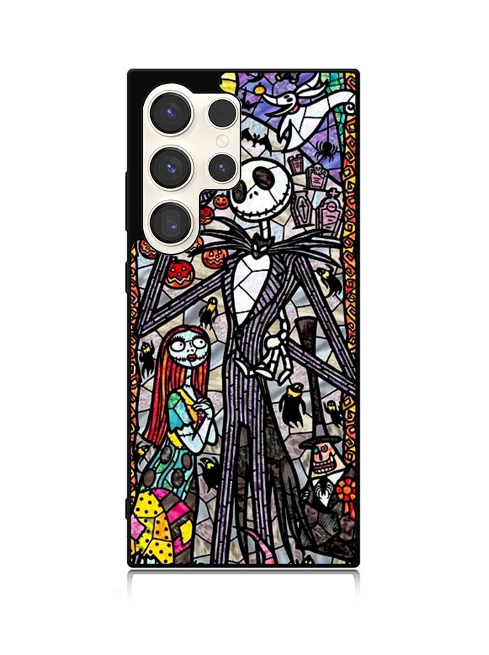 Nightmare Before Christmas Art Glass Samsung Galaxy S24 Ultra 5G Case