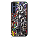 Nightmare Before Christmas Art Glass Samsung Galaxy S23 Case DC1284
