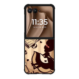 Alice in Wonderland Brown Motorola Moto RAZR Plus 2025 Case