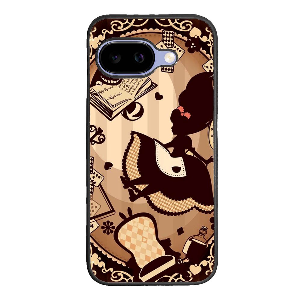 Alice in Wonderland Brown Google Pixel 10A Case