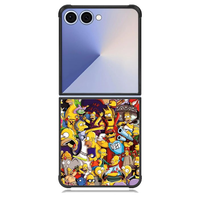 The Simpsons Collage Case Samsung Galaxy Z Flip 7 Case DC1878