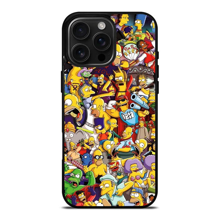The Simpsons Collage Case iPhone 16 Pro Max Case DC1878