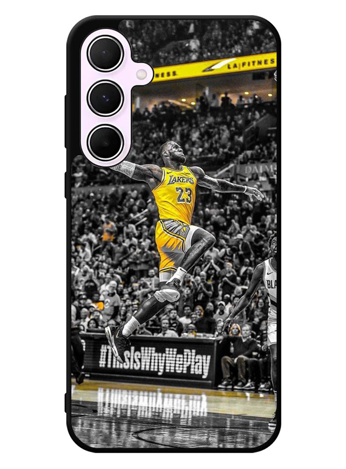 La Lakers Slam Dunk Samsung Galaxy A55 5G Case