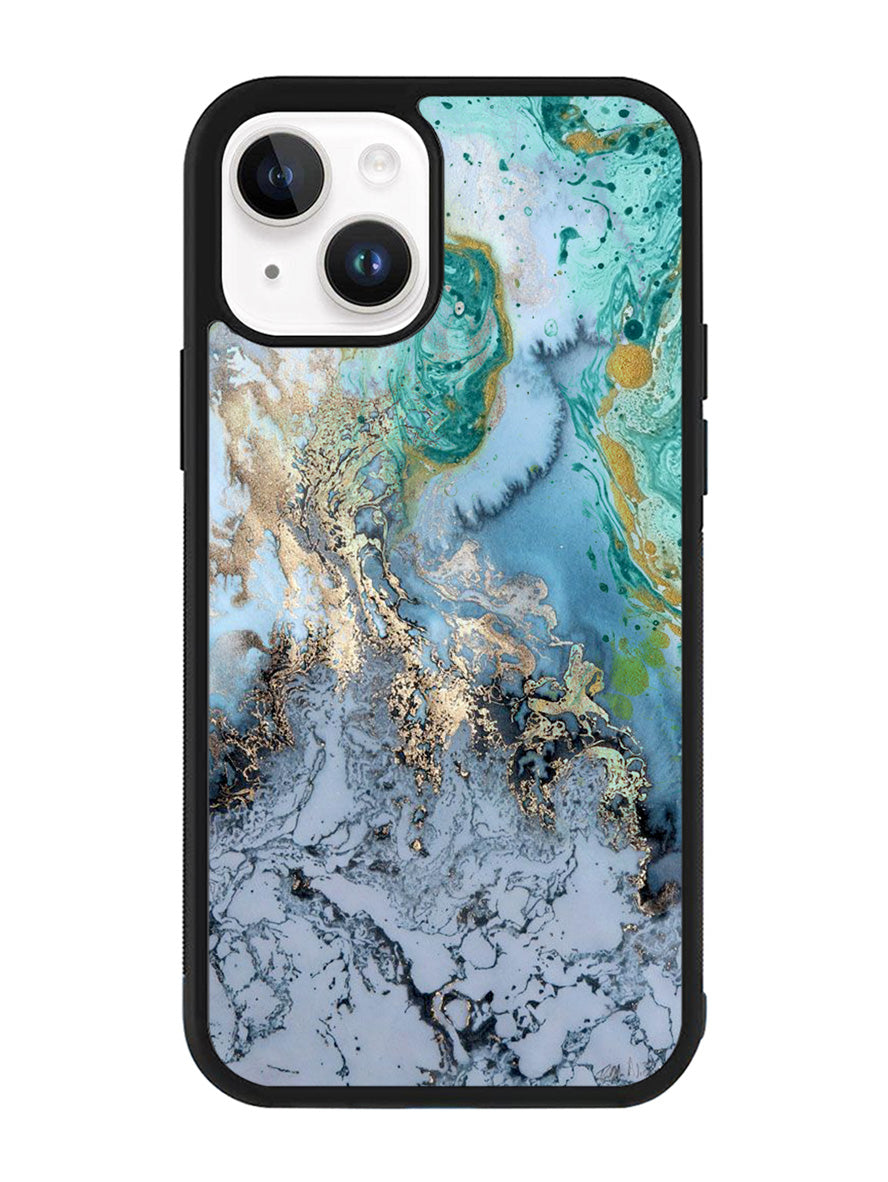 Marble Blue iPhone 15 Case
