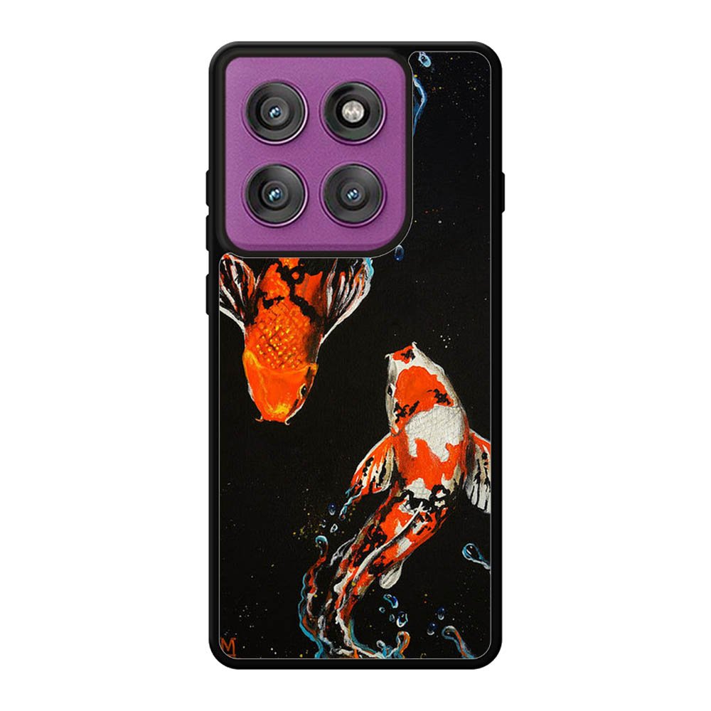 Koi Fish Watercolor Painting Motorola Moto Edge 60 Pro Case
