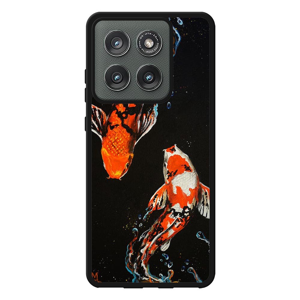 Koi Fish Watercolor Painting Motorola Moto Edge 2025 Case