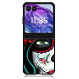 Sugar Skull Acrylic Paintin Motorola Moto Razr Plus 2024 , Moto Razr+ 2024 Case