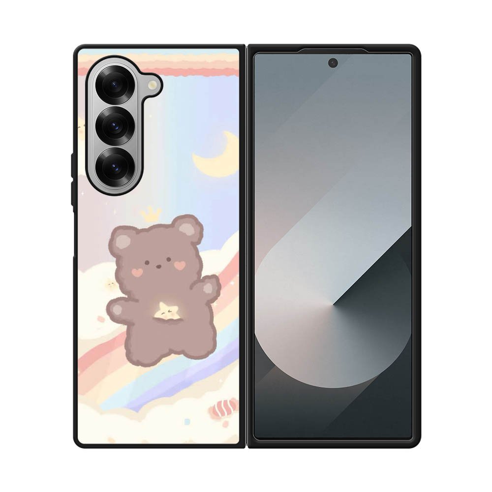 Kawaii Cute Bear Samsung Galaxy Z Fold 7 5G Case