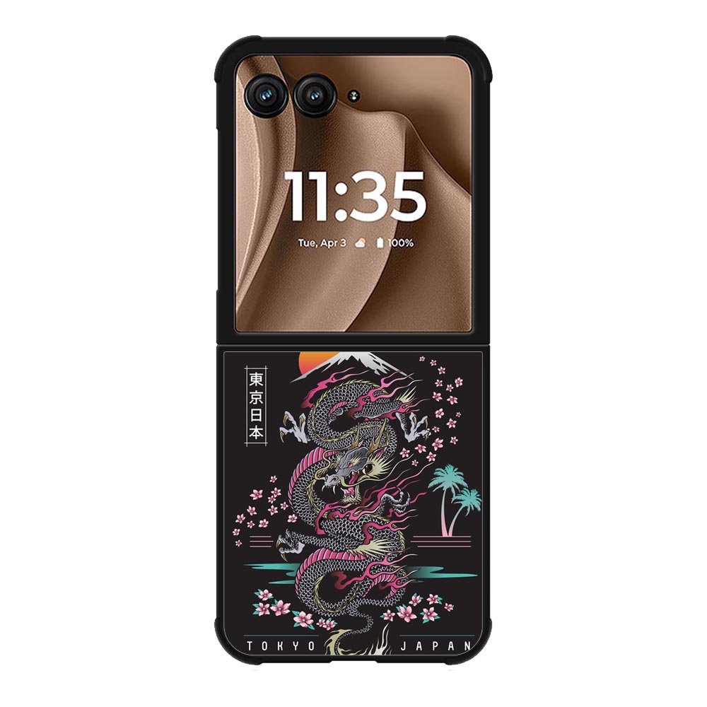 Tokyo Japan Dragon Motorola Moto RAZR Plus 2025 Case