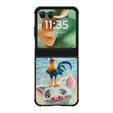 Moana Pua Pig Heihei Beach Motorola Moto RAZR 2025 Case