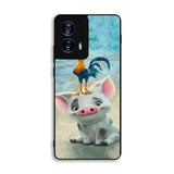 Moana Pua Pig Heihei Beach Motorola Moto G Power 5G 2024 Case DC2287