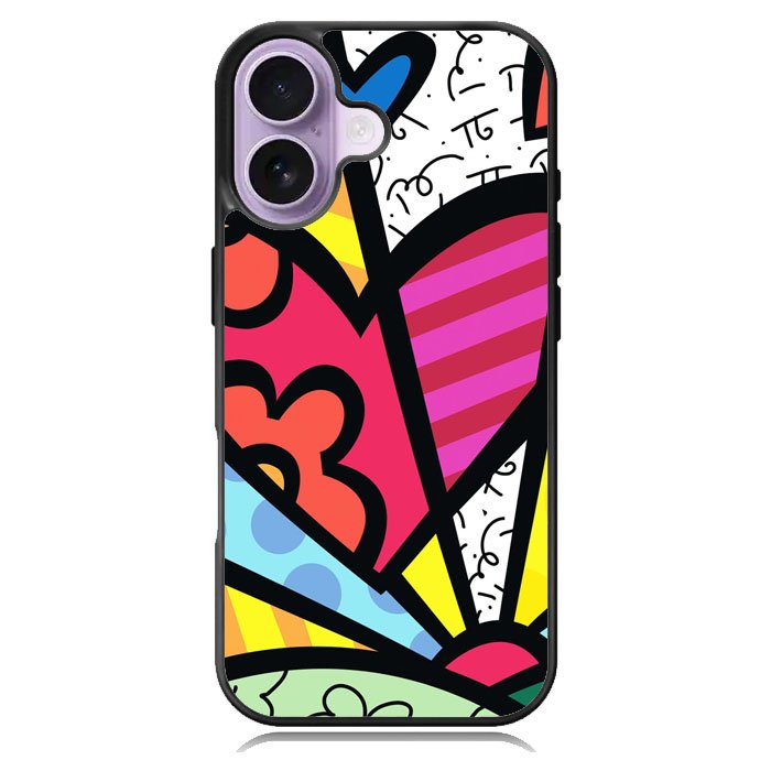 Romero Britto Love iPhone 16 Case DC1586