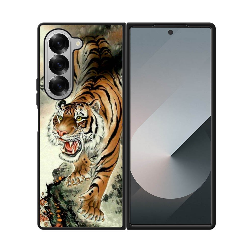 Tiger Japanese Painting Samsung Galaxy Z Fold 7 5G Case
