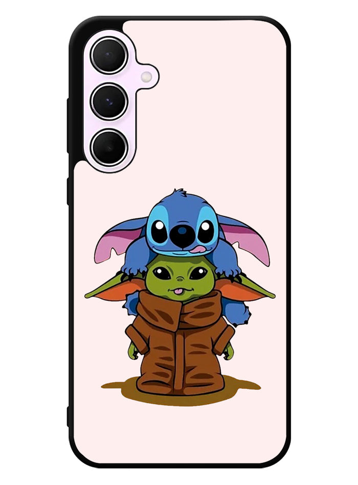Baby Yoda and Stitch Samsung Galaxy A55 5G Case