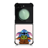 Baby Yoda and Stitch Samsung Galaxy Z Flip 6 Case