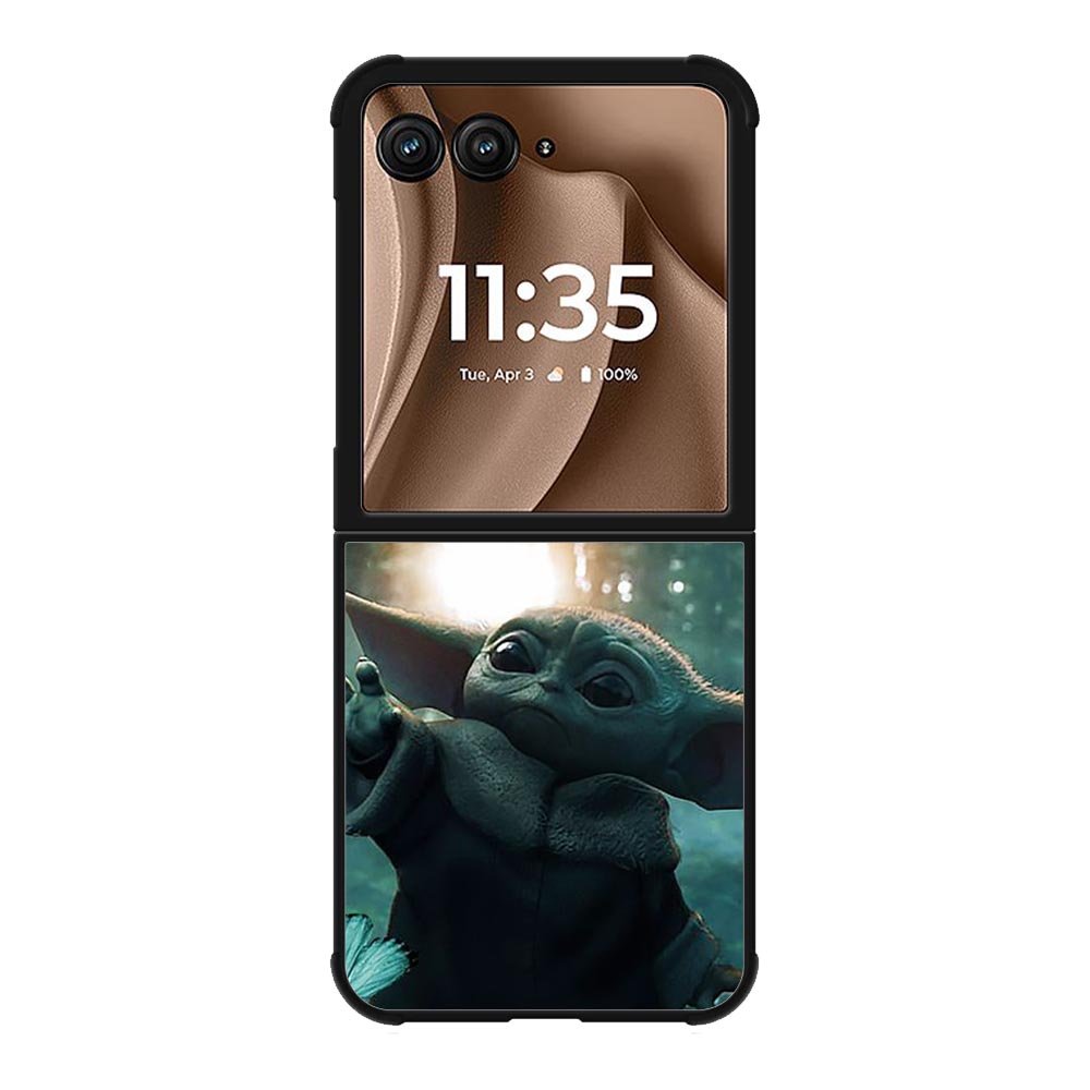 Baby Yoda In The Forest Love Butterfly Motorola Moto RAZR Plus 2025 Case