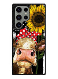 Cow With Tie SuNflower Samsung Galaxy S23 Ultra 5G Case