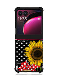 Cow With Tie SuNflower Motorola Moto Razr Plus 2023 , Moto Razr+ 2023 Case