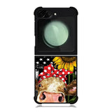 Cow With Tie SuNflower Samsung Galaxy Z Flip 6 Case