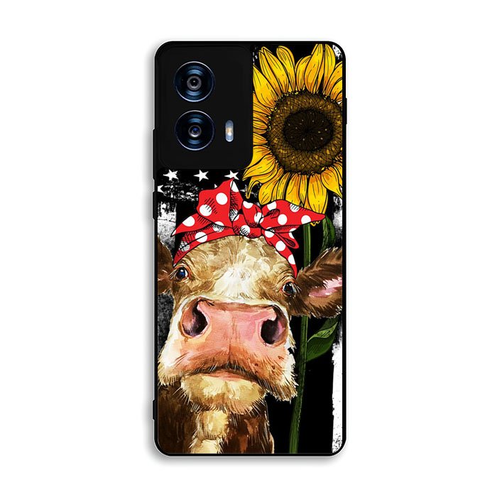 Cow With Tie SuNflower Motorola Moto G Power 5G 2024 Case DC0369