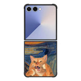Cat The Scream Samsung Galaxy Z Flip 7 5G Case