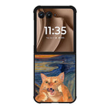 Cat The Scream Motorola Moto RAZR Plus 2025 Case