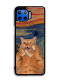 Cat The Scream Motorola Moto One 5G Case , Moto One 5G UW Case , Moto G 5G Plus Case