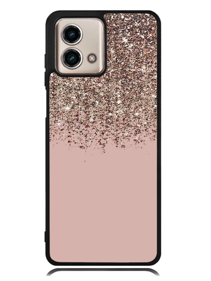 Pink Rose Gold Bronze Glitter Motorola Moto G Stylus 5G 2023 Case