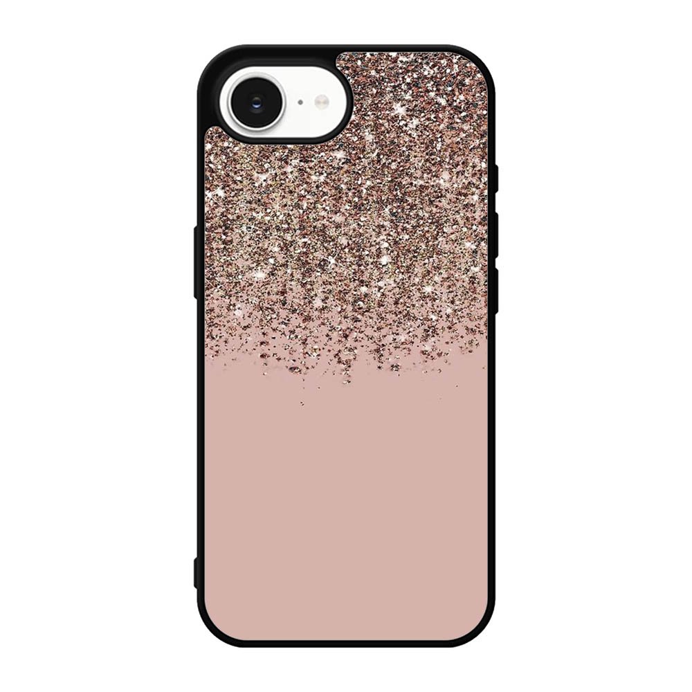 Pink Rose Gold Bronze Glitter iPhone 17e Case