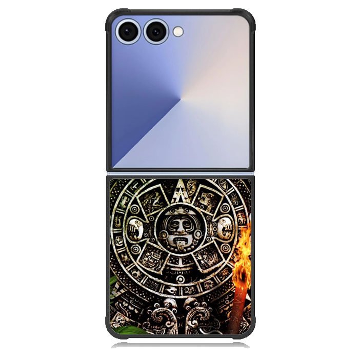 Aztec Calendar Texture Wallpaper Case Samsung Galaxy Z Flip 7 Case DC0126