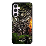 Aztec Calendar Texture Wallpaper Case Samsung Galaxy A35 5G Case DC0126