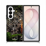Aztec Calendar Texture Wallpaper Case Samsung Galaxy Z Fold 8 Ultra Case DC0126