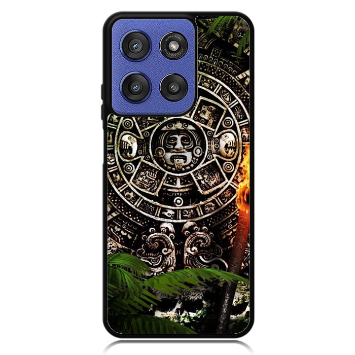Aztec Calendar Texture Wallpaper Case Motorola Moto G Stylus 5G 2025 DC0126