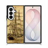 Vintage old ship Samsung Galaxy Z Fold 8 Ultra Case
