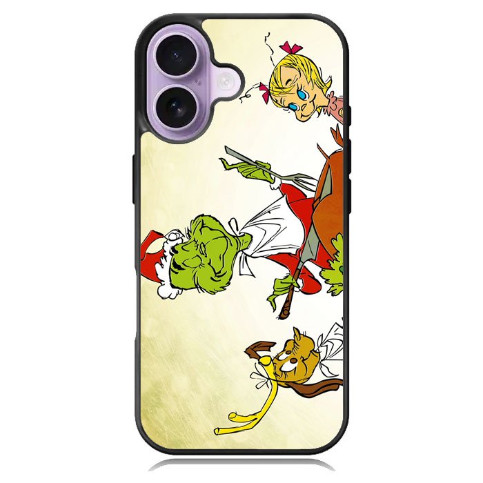 The Grinch Cartoon iPhone 16 Case DC1858