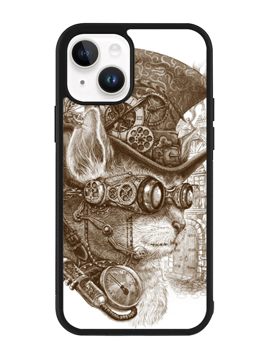 Steampunk cats iPhone 15 Case