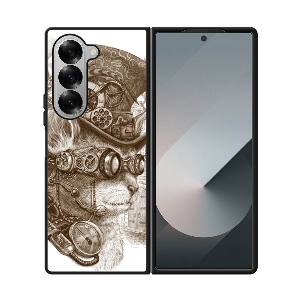Steampunk cats Samsung Galaxy Z Fold 7 5G Case